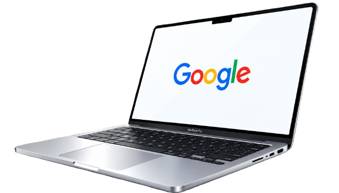 Google Services Laptop Display