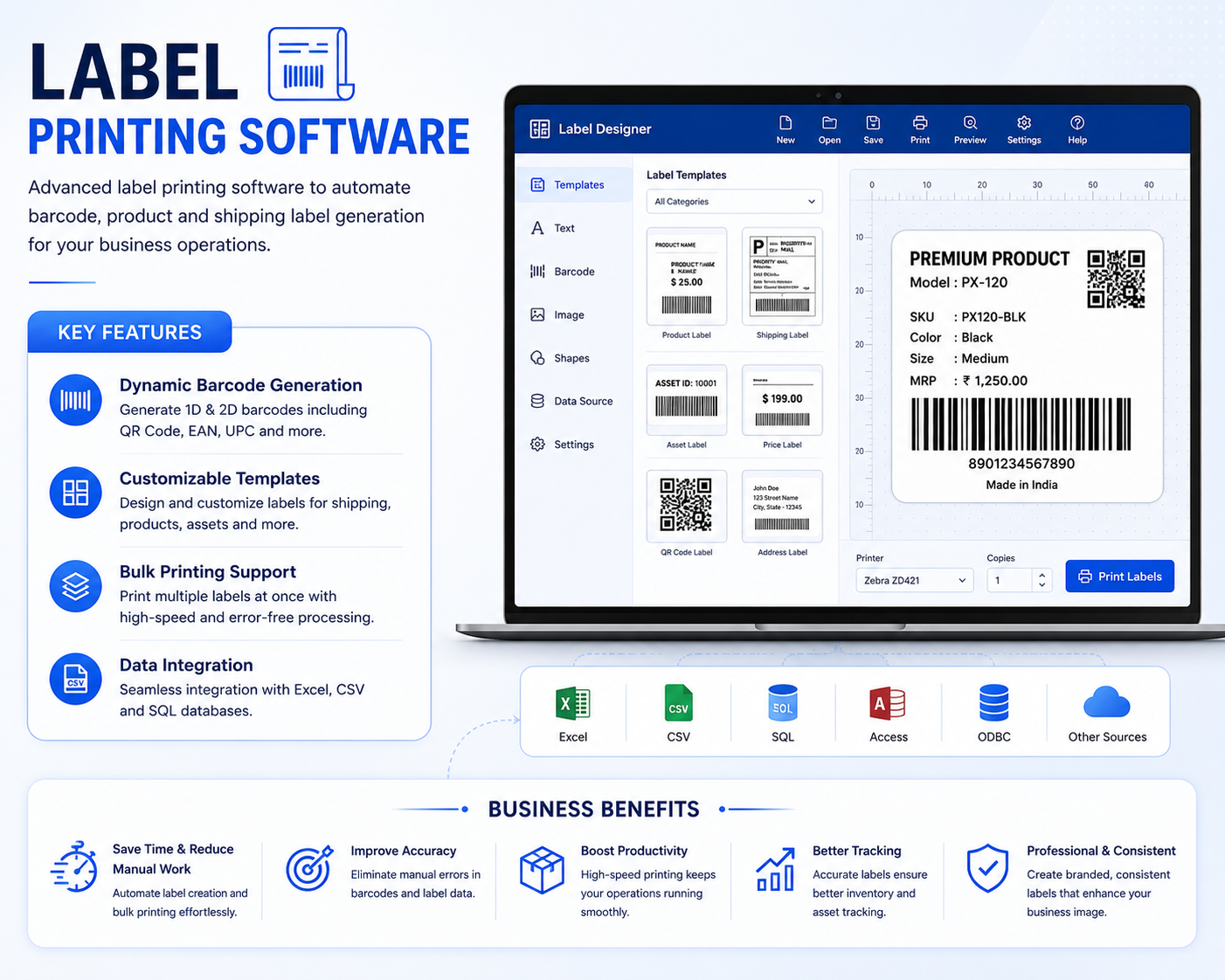 KeyByss - Label Printing Software preview